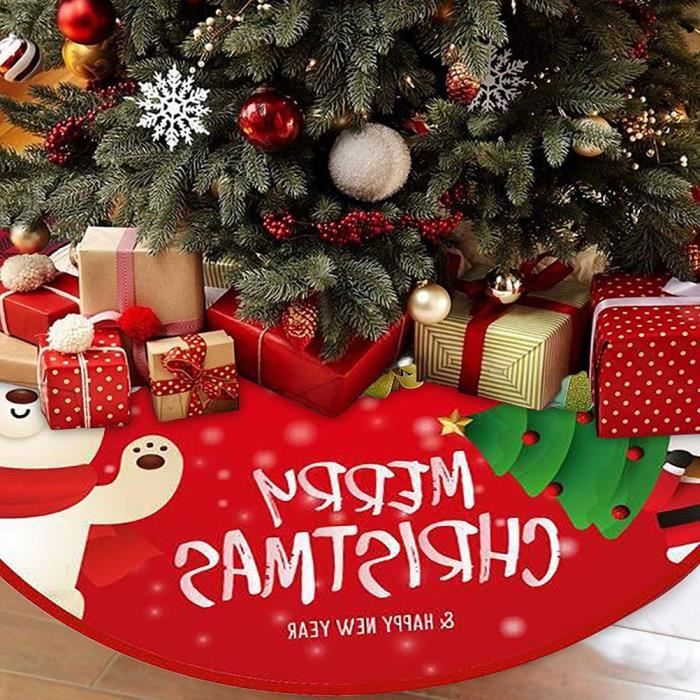 Rouge Jupe De Sapin Noël, 120 Cm Tapis De Sapins Christmas Peluche Couvre Pied Weihnachten Tapis Pour Sapin Weihnachten Jupe Sapins Christmas Pour 98552337