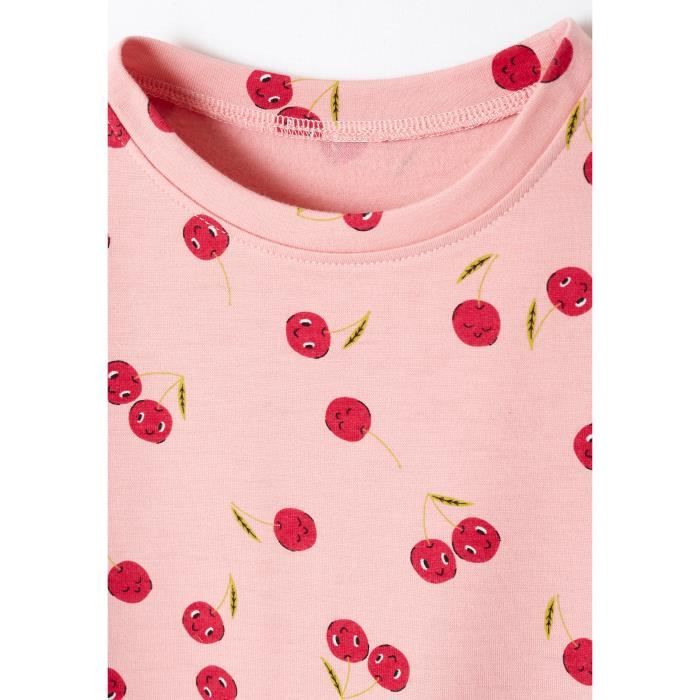 Tee-shirt Manches Longues Fraise Thermolactyl rouge