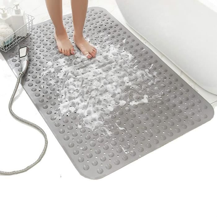 Tapis De Baignoire Antidérapant, Tapis De Bain Avec Ventouse 91x43cm