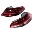 HURRISE Ensemble de feux arrière Feux arrière dynamiques VLAND R-Look Full LED Lentille rouge foncé pour MK7 / 7.5 R 2013-2020-2