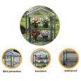 Couverture transparente antigel et isolée pour serre de jardin,PVC,couverture végétale adaptée à une étagère à 4 couches,160*49*69CM-2