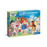 Clementoni – 110 Expériences Scientifiques – Laboratoire Chimie, Physique, Botanique – Cadeau Enfant 8+ – Manuel Illustré – Jouet Éducatif