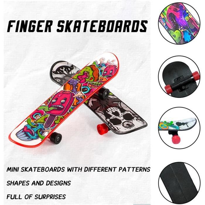 XINGGANG 12 Pièces Mini Skate Doigt, Mini Skateboard, Finger Skate