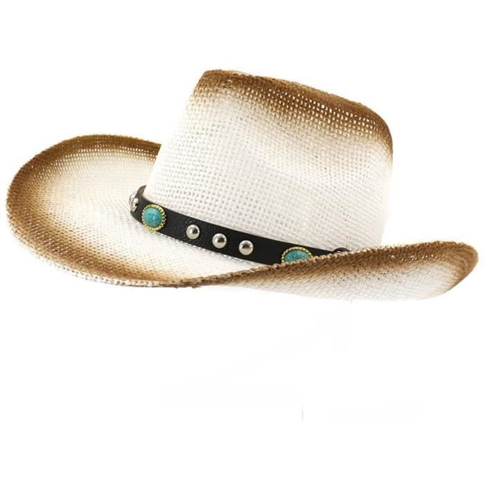 LTSWEET Chapeau Cowboy Western Homme Femme Chapeau de Paille Chapeau de  Soleil Plage Cap Pliable Anti-UV Large Bord Classique Ad233 - Cdiscount  Prêt-à-Porter
