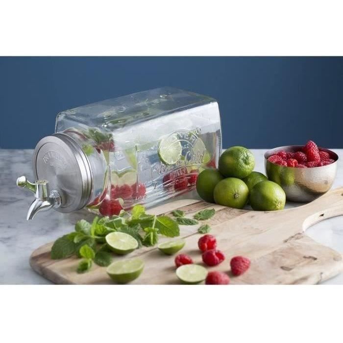 Distributeur Boisson Karis Distributeur à Boisson 5L En Verre Kilner - Robinet Argenté Pour Jus Ou Punch Sans Bulles Distributeur Jus Fêtes Distributeur Boisson Karis Distributeur à Boisson 5L En Verre Kilner - Robinet Argenté Pour Jus Ou Punch Sans Bulles Distributeur Jus Fêtes