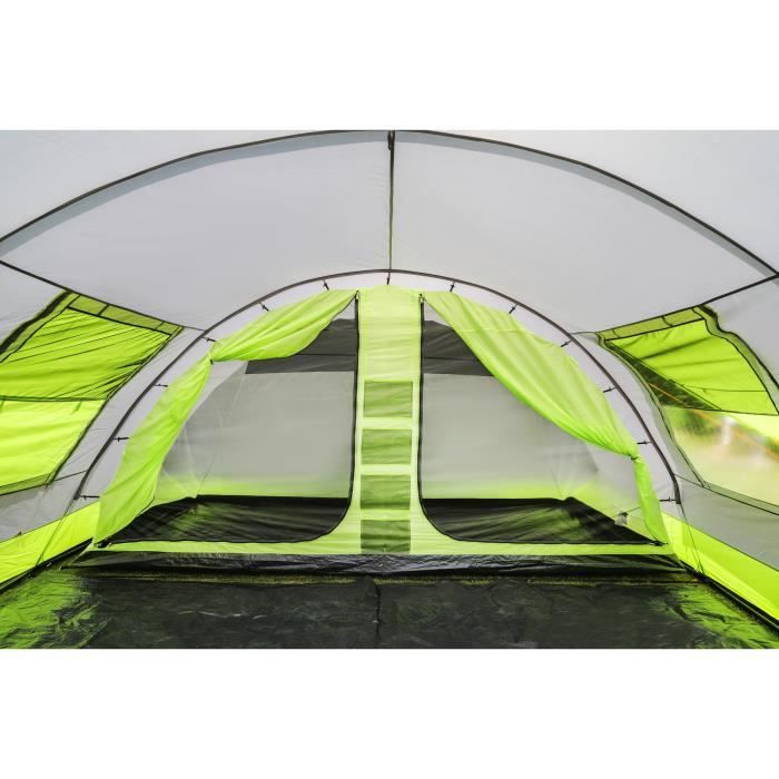 Tente Tunnel Familiale 8 Personnes – Bleu Foncé, Imperméable, Avec Auvent Et Chambres