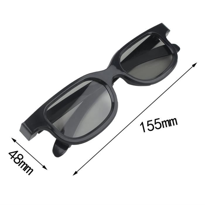 Clip sur la circulaire passive des lunettes 3D polarisées clip pour LG TV 3D  Cinema Film-grise