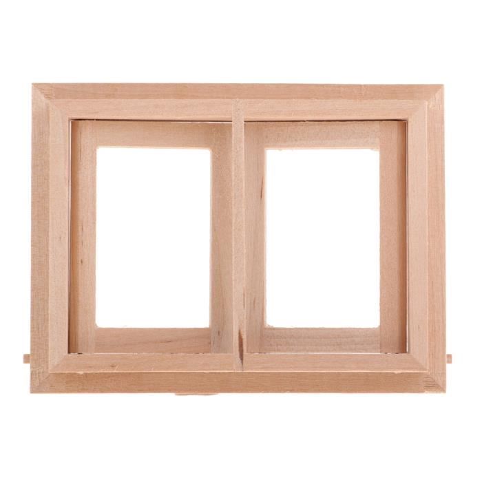 3x Fenêtre En Bois Blanc Miniature pour 1:12 Décoration de Meubles de 3x Fenêtre En Bois Blanc Miniature pour 1:12 Décoration de Meubles de