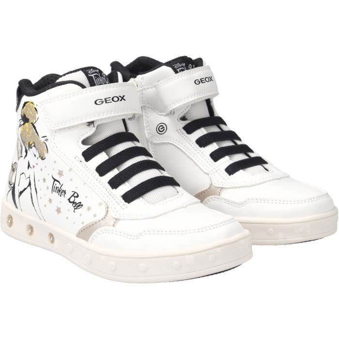 Baskets fille GEOX Skylin Blanc Noir Taille 28 Fermeture