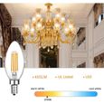 4w c35 ampoules led bougie filament e14 culot blanc chaud 2700k 450lm, équivalent 40w ampoule incandescence, ac220-240 v, 360 degr-3