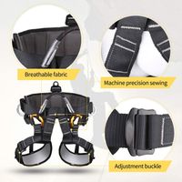NewDoar Harnais D'escalade Professionnel Pour Alpinisme, Escalade, Harnais Fin Et Léger Pour Homme Et Femme Pour Escalade Dans Les Arbres, Sauvetage Incendie, Rappel Ceinture De Sécurité (M