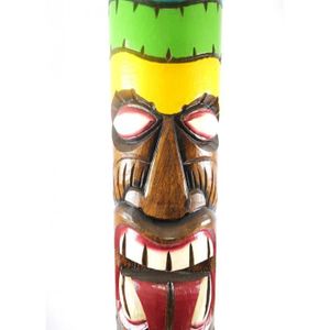 Totem Indien Multicolore 50cm En Bois Massif Avec