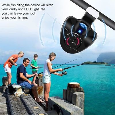 4 Détecteurs De Touche électroniques LED Pour Pêche - Alarme Sonore Et Visuelle, Sensible, Pour Pêche De Nuit Et En Mer