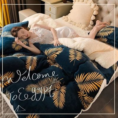 RUMOCOVO® Couette En Velours, Couette Chaude En Coton Et Cachemire Pour Les Quatre Saisons