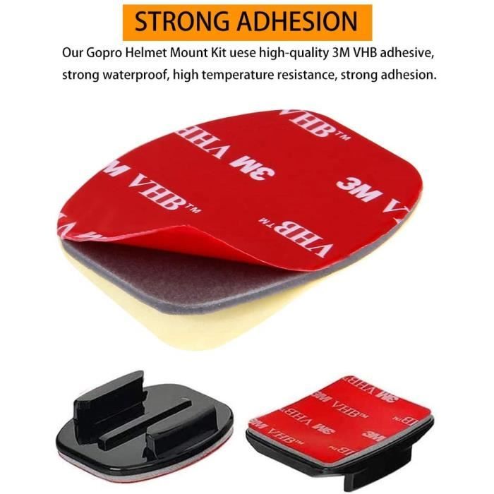 20 Pièces Support Adhésif Incurvé Et Plat, Support De Fixation Pour