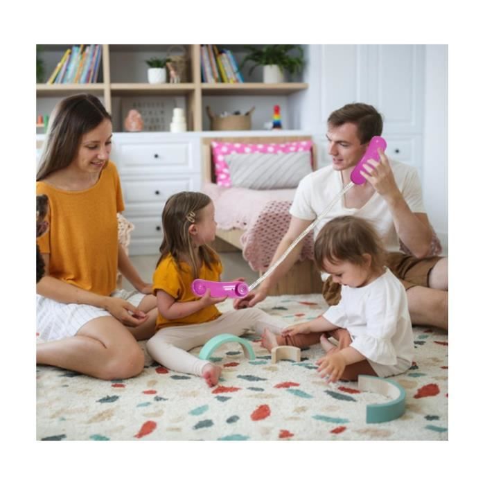 BESTonZON Téléphone Jouet Interactif – Plastique, Taille 20,5 Cm, Vert – Éducatif, Pour Jardin Et Maison