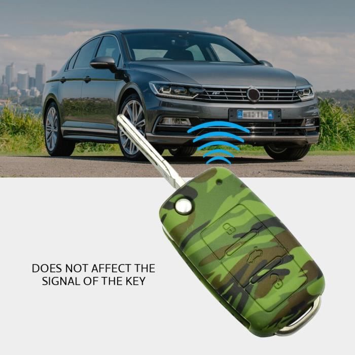 Étui Clé Voiture Silicone Renault - Compatible Captur, Mégane, Clio, Zoé | Protection Anti-rayures 4 Boutons