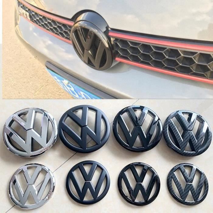 Pack d'emblèmes avant et arrière noirs logos VW