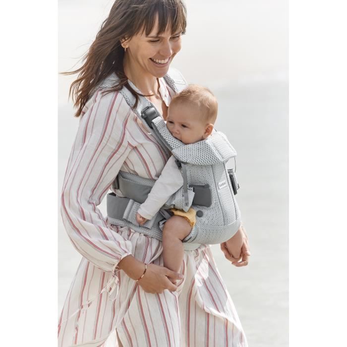 BABYBJORN Porte-bébé One Coton noir - Porte bébé dorsal - Voyages -  Orchestra