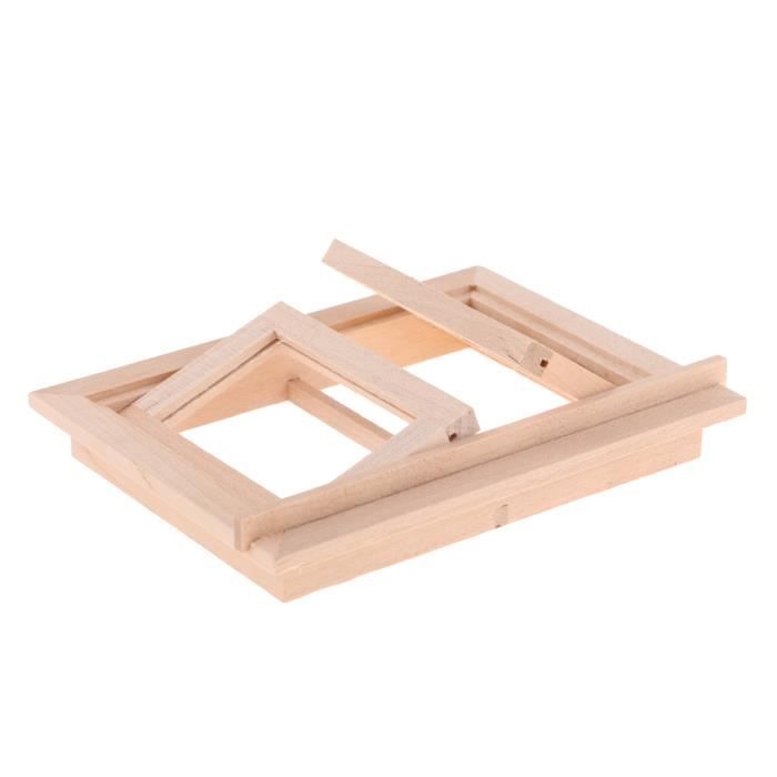 HOMEDEK 6X 1:121:12 Maison de Poupée Miniature à Double Fenêtre en