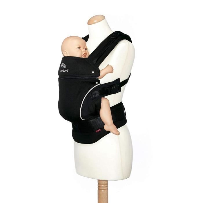MANDUCA Porte B b PURE COTON Night Black Cdiscount Pu riculture
