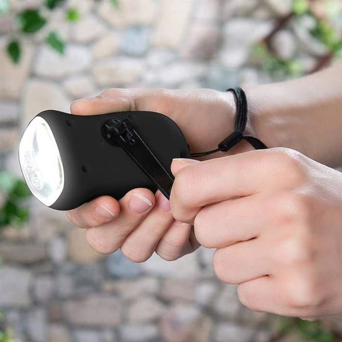 Torche dynamo d'urgence rechargeable solaire à manivelle colorée 3 (1211) - Chine Lampe de poche, torche