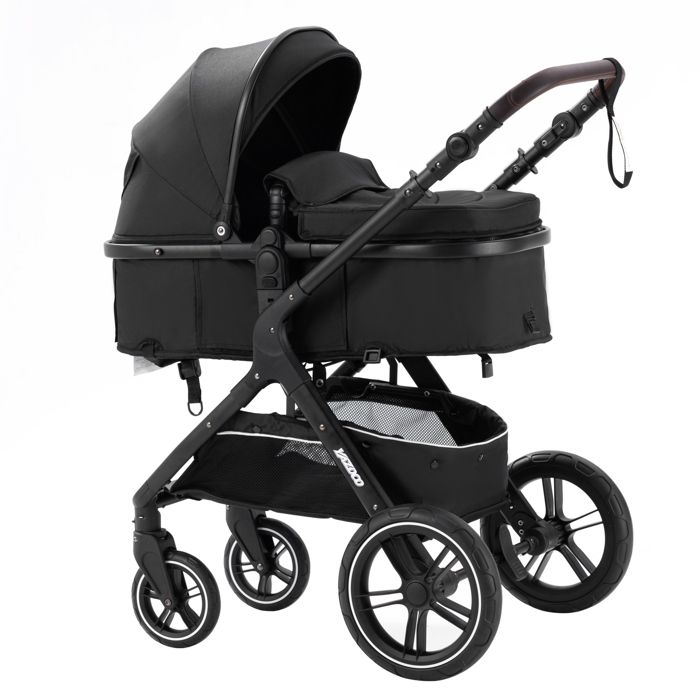 YAZOCO Poussette combinee 3en1 Avec nacelle siege auto Jusqu a15Kg Noir Cdiscount Puericulture Eveil bebe