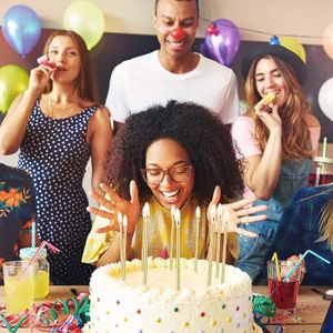 2 Bandeaux Décoratifs Forme Gâteau Et Bougies D'anniversaire | Accessoire Fête, Carnaval, Photo, Coloré Et Durable