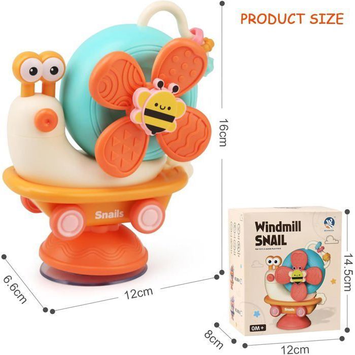VORENUS Baby Ventouse Chaise Haute Dès 6-12 Mois, Montessori Sensoriels Jouet Eveil Bebe 1er Age, D'éveil Jouet Bain Bébé Cadeau Enfant 7 8 9 10 11 Mois 1 an Fille et Garçon | Votre wishlist sur