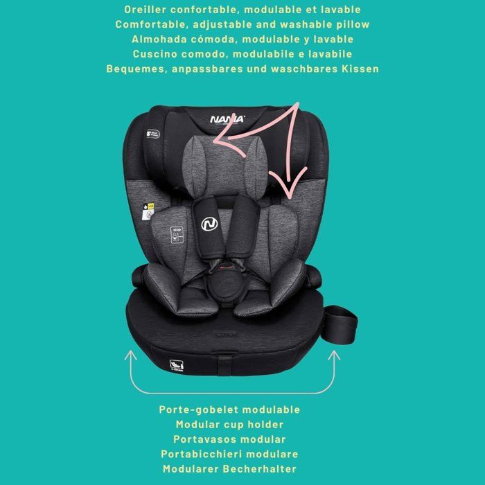 Siège auto isofix NANIA MILANO Groupe 1/2/3 I-size Avec