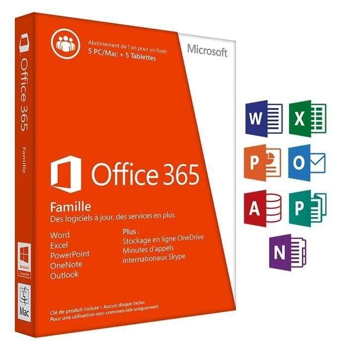 6GQ-00045, Microsoft SW Office 365 Famille Premium
