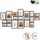 Lot cadre photo mural
