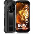DOOGEE S110 Smartphone Robuste 20Go + 256Go Caméra 50MP 6,58'' FHD+ IP68 Étanche Téléphone 10800mAh NFC Double SIM 4G GPS - Noir-0