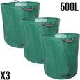 Lot de 3 sacs de déchets autoportants en PP 150g-m² - LINXOR-0