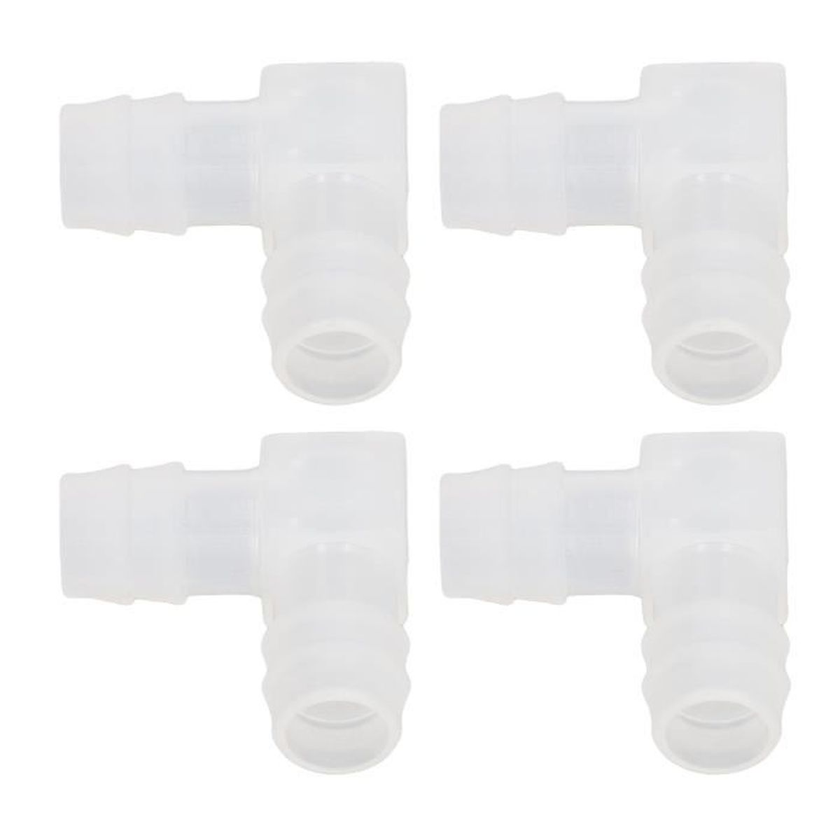 Connecteur Tuyau Plastique Angle 90° - Diamètre 8 Mm, Neuf