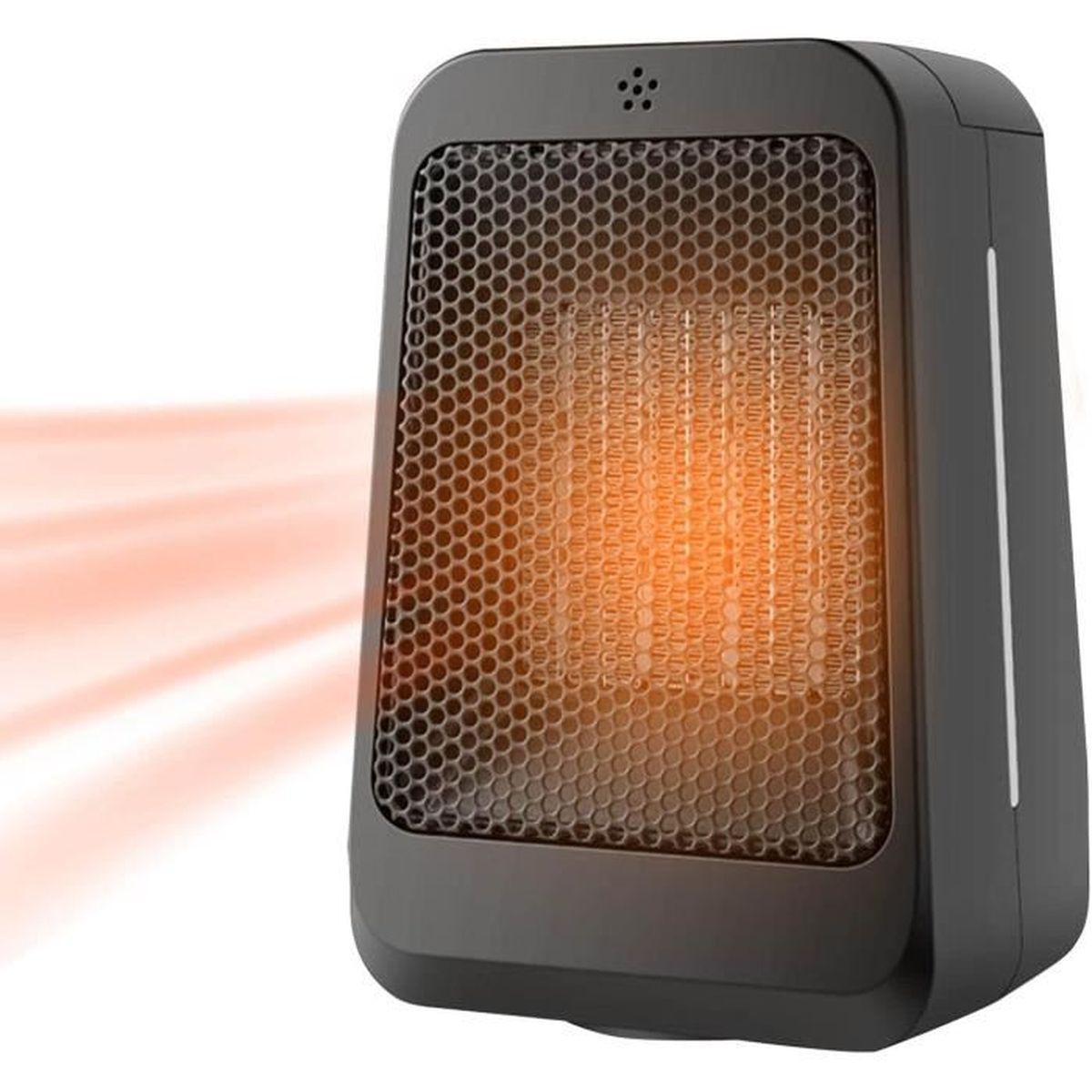 Chauffage D'Appoint Électrique à Brancher, 800w Avec Télécommande, Thermostat Et Minuterie, Mini