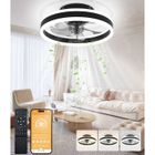 WHDPETS ®WHD© Ventilateur-Plafonnier 50cm 3 Lumières & 6 Vitesses Silencieux Éco-Énergétique Télécommande/App -