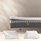 EMMA | Pack Matelas Original II Plus 90x190 + Oreiller Nuage + Couette Légère| Ressorts + Mémoire de Forme | Housse Plus Respirante