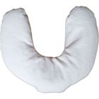 ABEL FRANKLIN Bouillotte cervicale graines de lin brun bio 36,5 x 14 cm, bouillotte sèche, coussin cervical en tour de cou