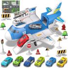 BLEOSAN Avion Transporteur de Voitures – Jouet pour Enfants 3 à 7 Ans - Mixte – Véhicules Miniatures, accessoires Inclus