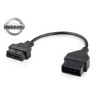 ICARSOFT Adaptateur automobile Nissan 14 broches vers OBD2