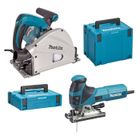 Kit combiné Makita - MEU029J - Scie plongeante SP6000J + Scie sauteuse 4351FCTJ - Electrique - Filaire - Bois