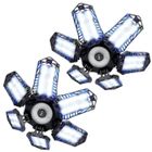 MORI YOSHIDA 6+1 Éclairage de Garage à LED 150w 15000LM Lampe de Garage Déformables Plafonniers de Garage E26/E27 Lampe de Magasin pour Atelier