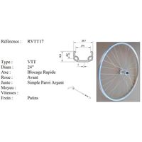 Roue avant vtt 24 pouces deals