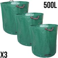 Lot de 3 sacs de déchets autoportants en PP 150g-m² - LINXOR