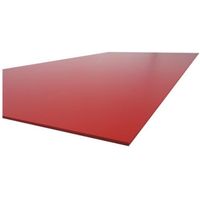 Plaque PVC expansé couleur - L: 100 cm - l: 50 cm - E: 3 mm - Rouge