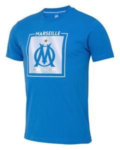 T-shirt Fan Olympique De Marseille – 100% Coton Jersey, Sérigraphié, Collection Officielle