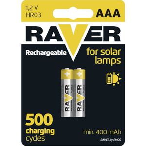 Lot De 6 Piles Solaires AA Rechargeables Soluminate 400 MAh – Pour Lampes Solaires De Jardin, Allées, Techno NiMH