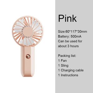 VENTILATEUR C rose - Ventilateur électrique Portable à suspens