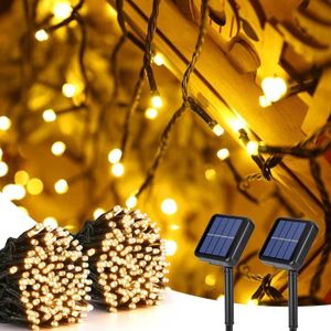 Offre de Noël Flywake pour tous ! Arbre de Noël solaire jardin extérieur  décoration de Noël allume la lumière LED de jardin 